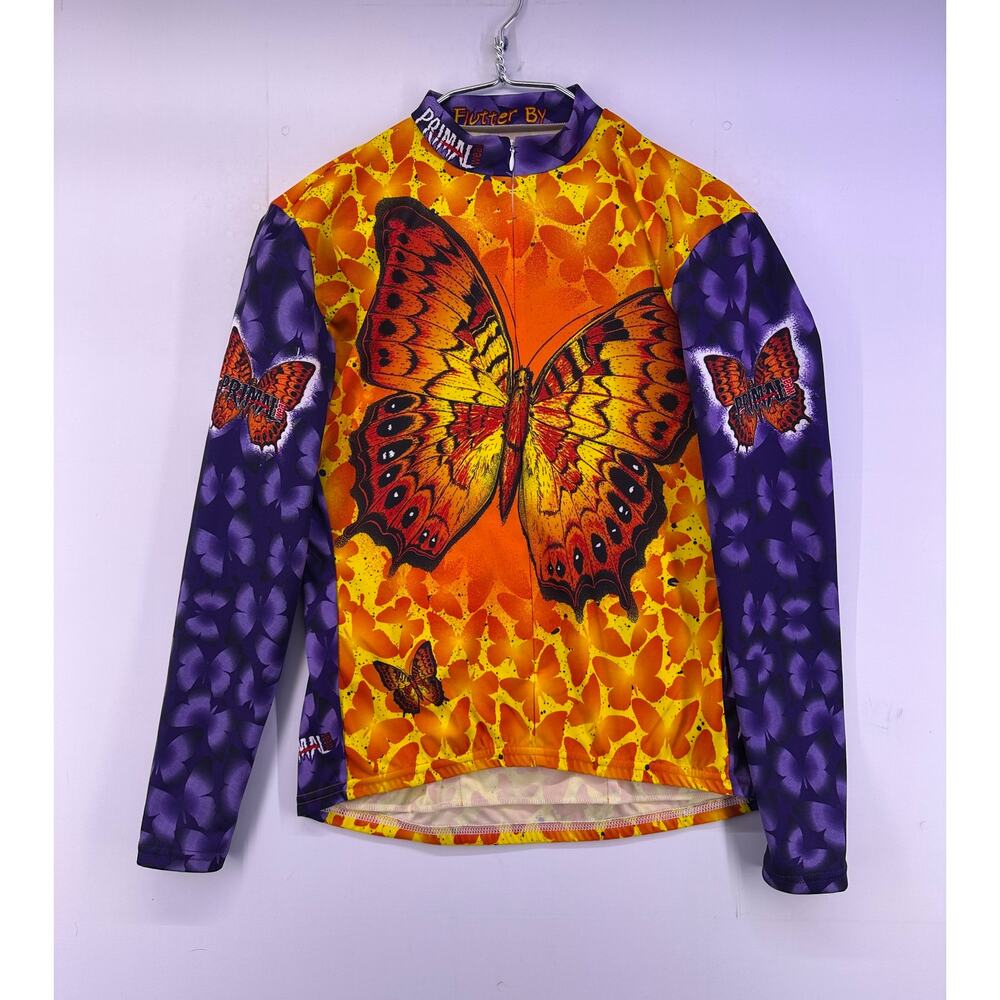 Primal Wear Flutterbike Butterfly Cycling Race Jersey Size L